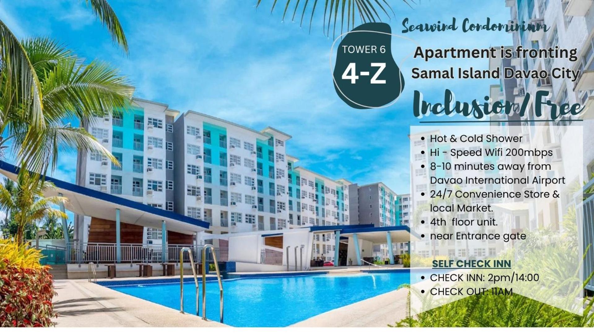 Davao City 4Th Floor - Sea View Of Seawind Condominium מראה חיצוני תמונה